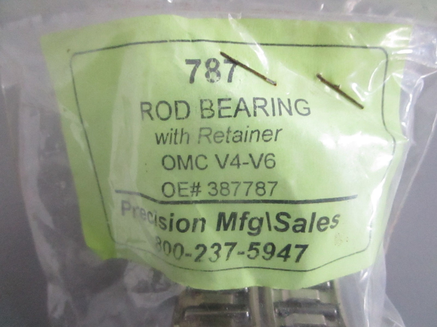 NEW 787 Precision MFG Rod Bearing Set Rep: 387787 OMC 0820