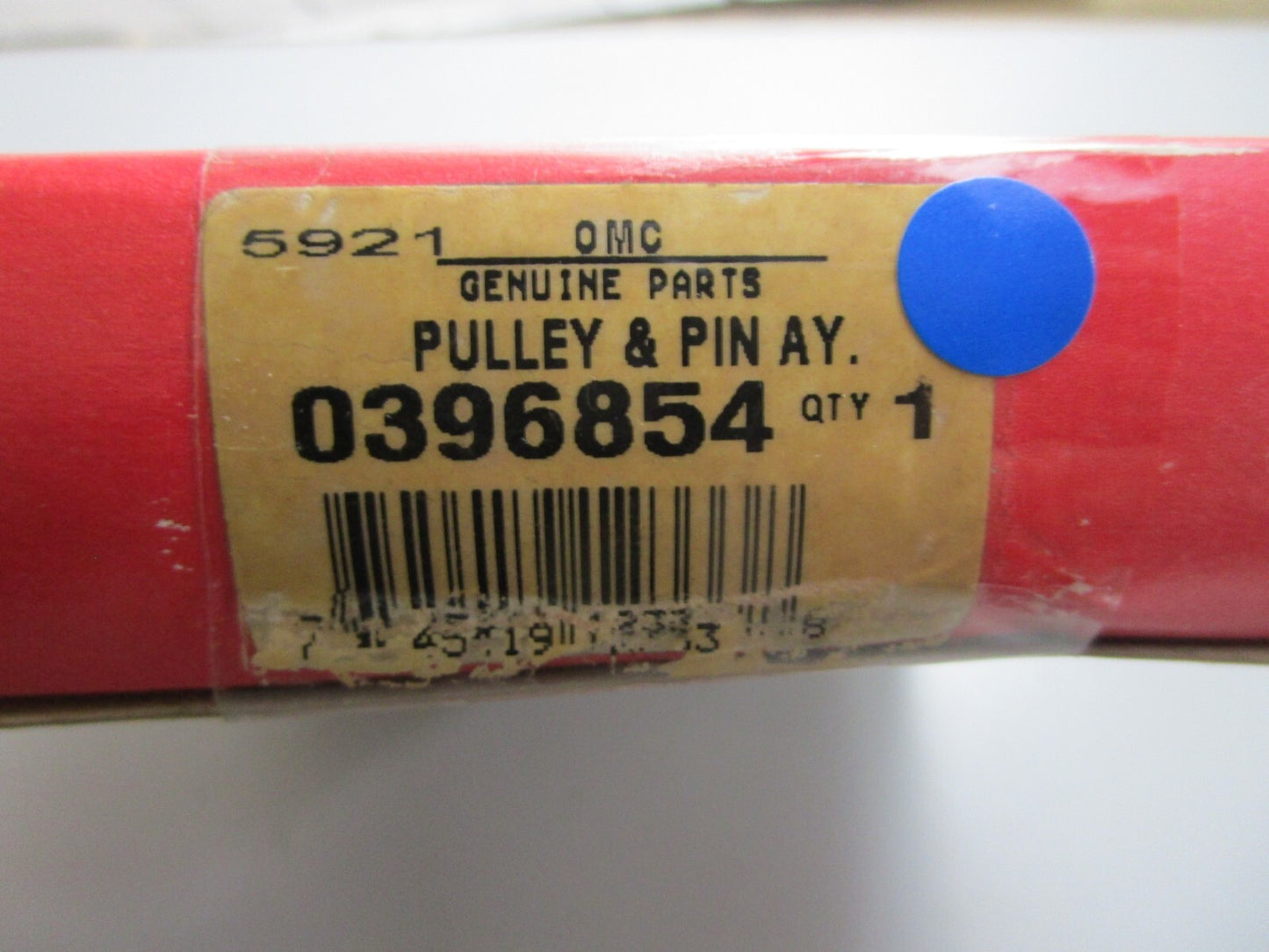 *NEW OEM* 0820 OMC Johnson Evinrude Pulley & Pin Ay 396854 0396854