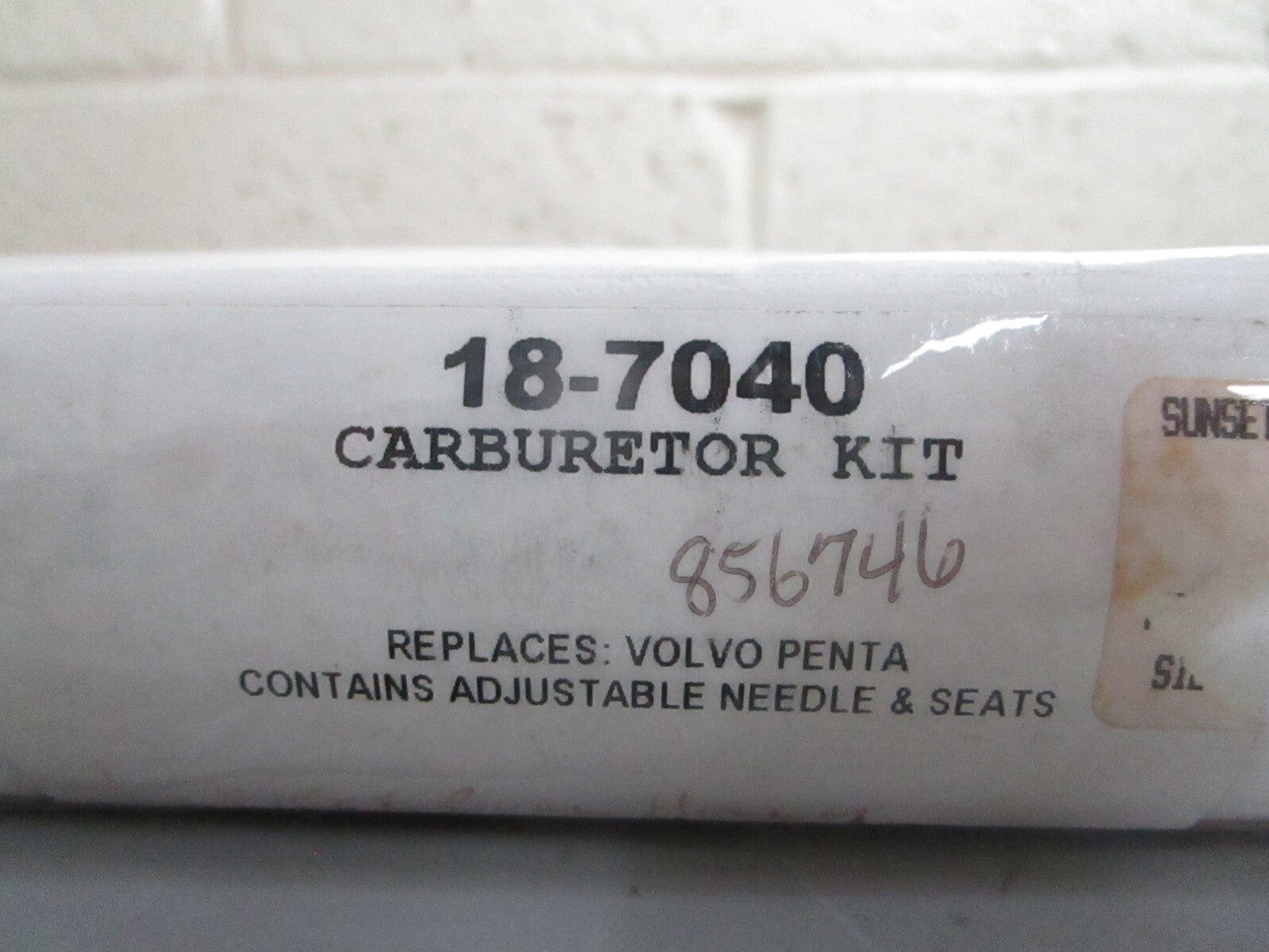 *NEW* 0820 Sierra Carburetor Kit 18-7040 Replaces: 856746