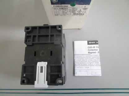 GE CL06A311MJ IEC Contactor 3P 48A 30HP 460V 120V Coil NOS NEW OEM 0820