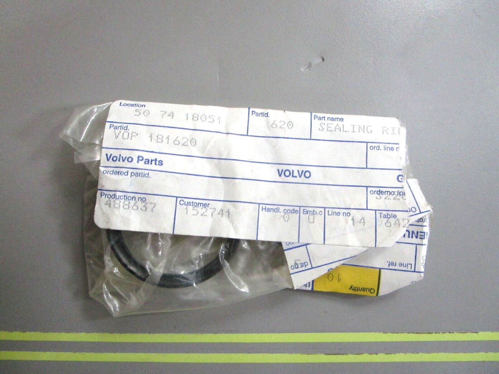 *NEW OEM* (LOT OF 2) 0750 Volvo Penta SEAL RING 181620