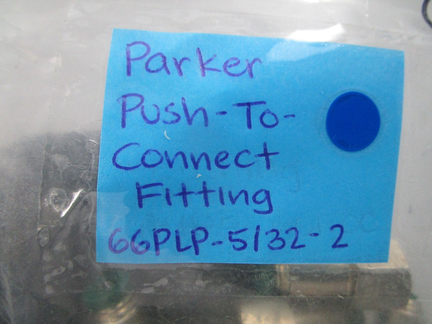 *NEW* 0810 Parker Push-To-Connector Fitting 66PLP-5/32-2