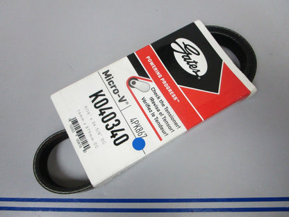 NEW K040340 Gates Micro-V 9/16" x 34 ⅝" Serpentine Belt 0720