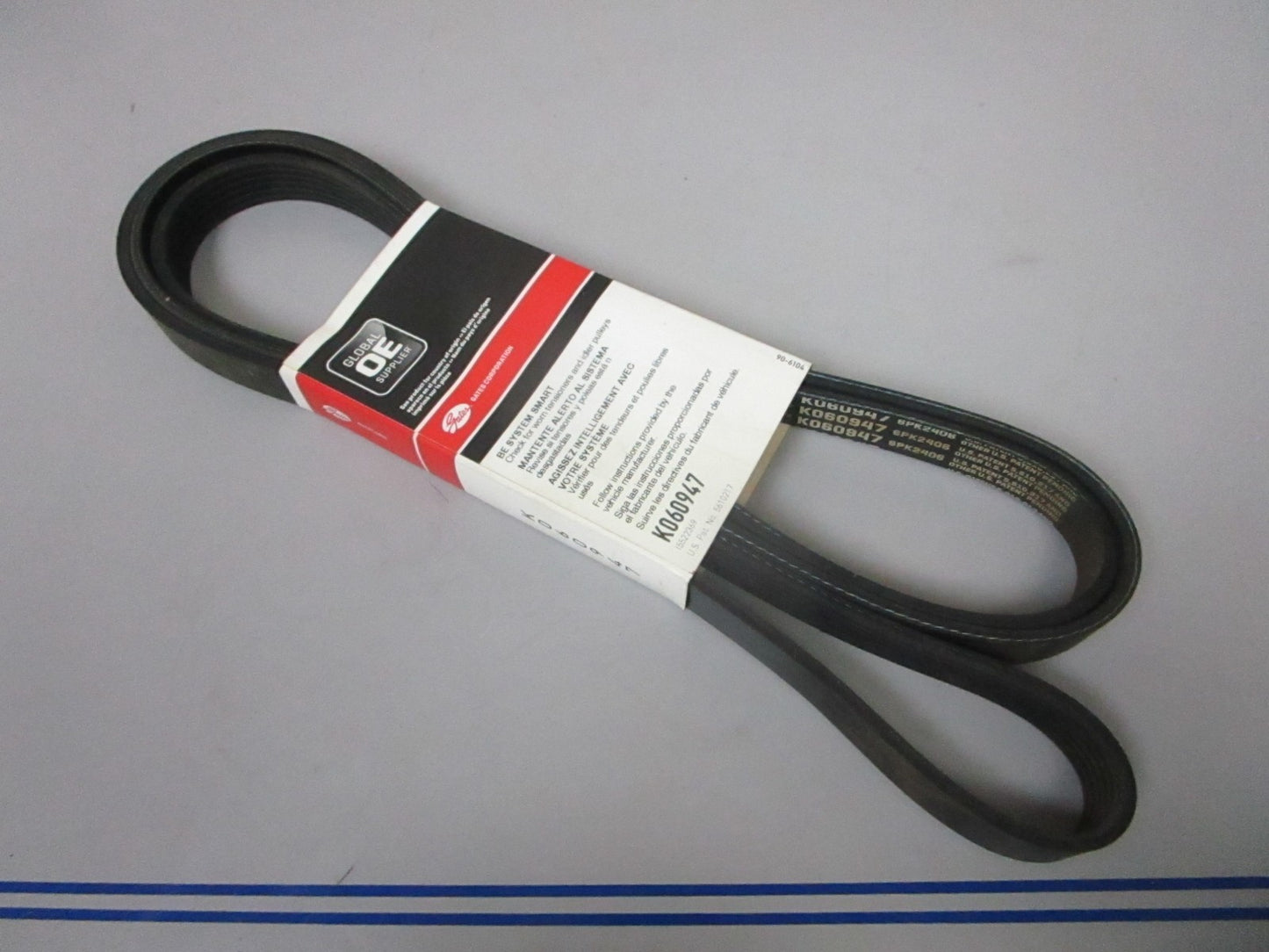 NEW K060947 Gates Micro-V Green Stripe 13/16" x 95 ¼" Serpentine Belt 0720