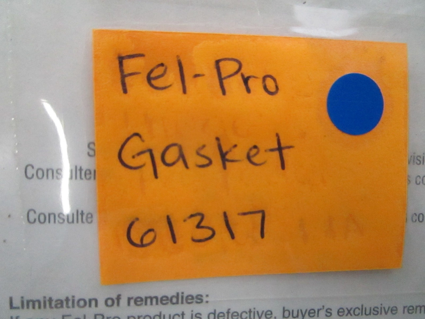 *NEW* 0810 Fel-Pro Gasket 61317
