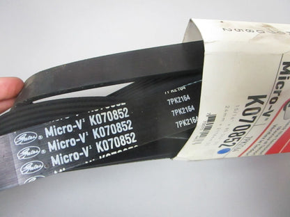 NEW K070852 Gates Micro-V 15/16" x 85 ¾" Serpentine Belt 0720