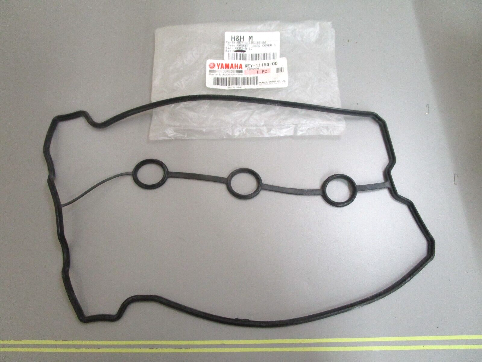 *NEW OEM* 0750 Yamaha HEAD COVER GASKET 6EY-11193-00-00
