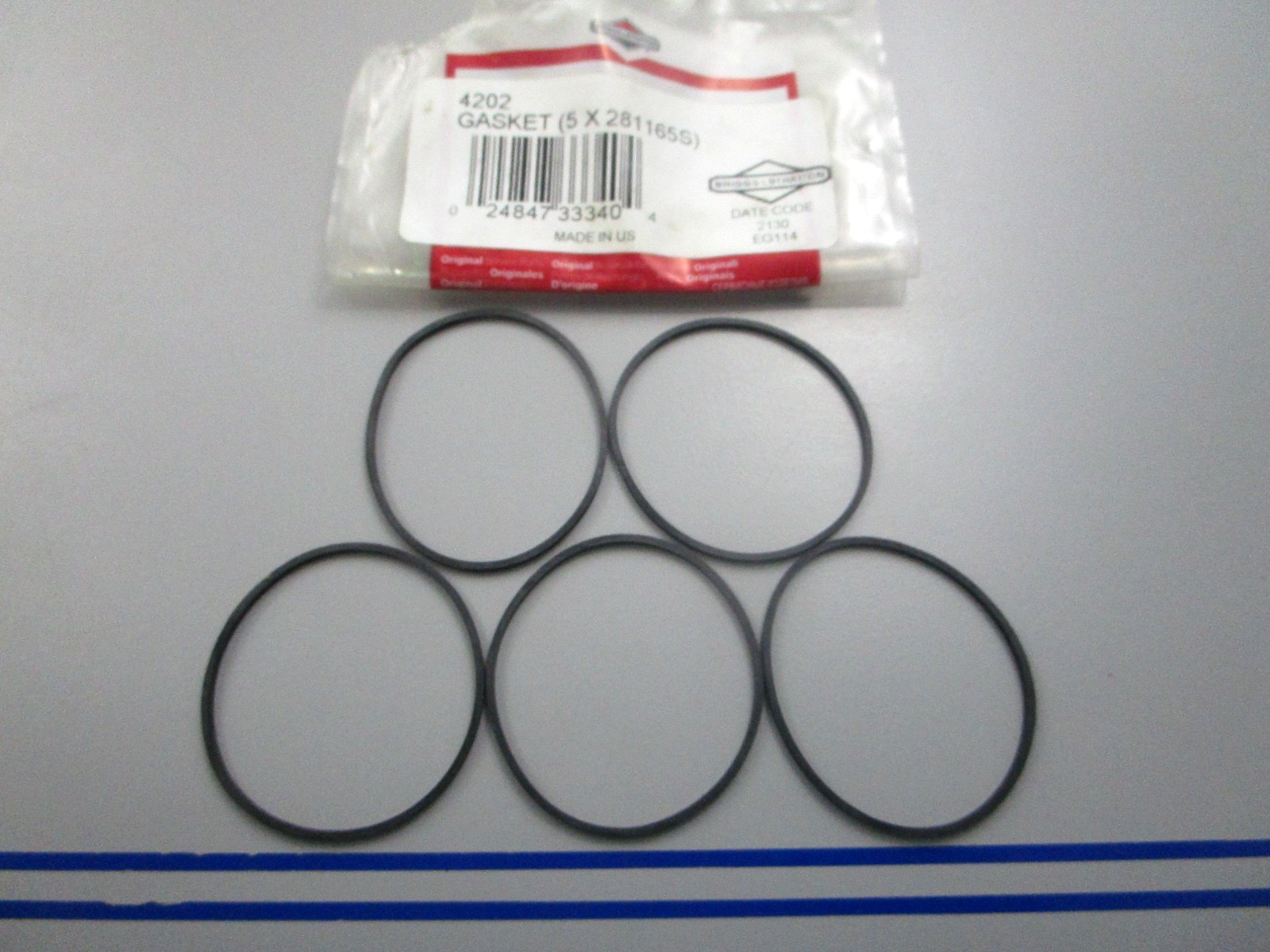 NEW OEM (LOT OF 5) 2811658 Briggs & Stratton Gasket 0810