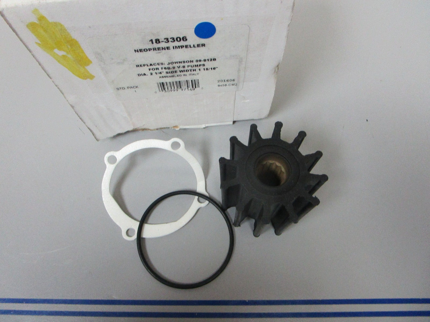 *NEW* 0720 Sierra Neoprene Impeller 18-3306 Replaces: Johnson 09-812B