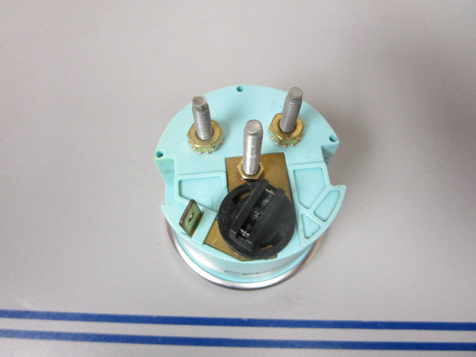 NEW OEM 63566 Teleflex Beige  Fuel Gauge Chrome Bezel 0720