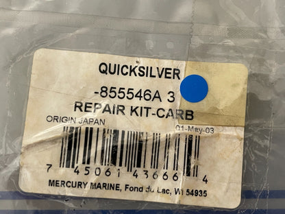 *NEW OEM* 0810 Mercury Quicksilver Carburetor Repair Kit 855546A 3