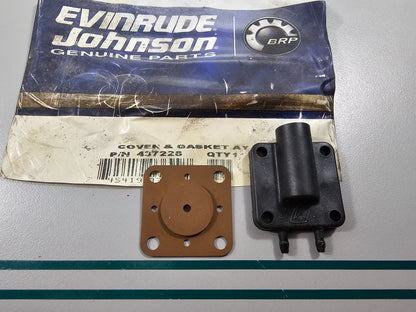 NEW OEM 437228 0437228 OMC Johnson Evinrude Cover & Gasket Assembly 0810