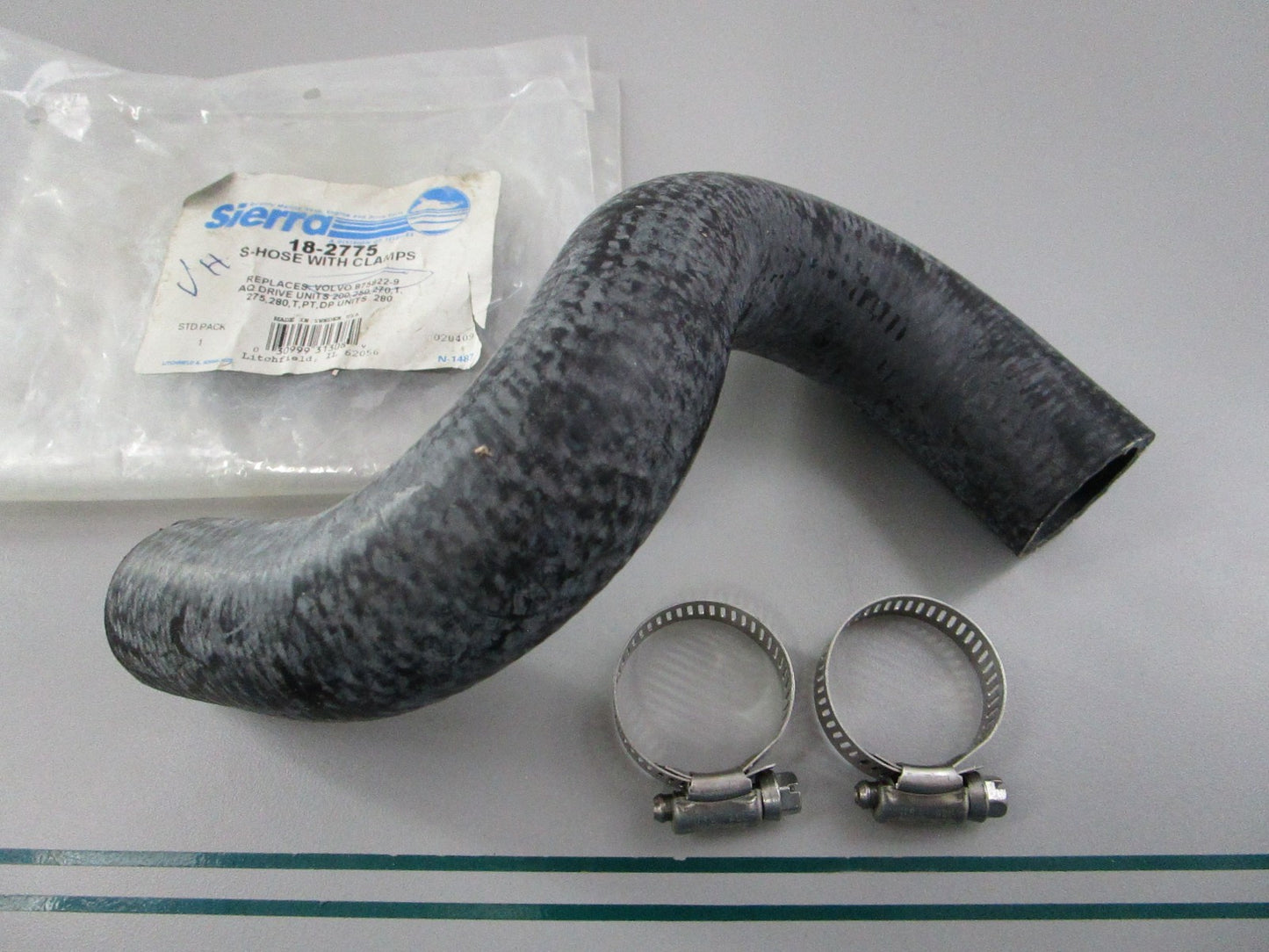NEW 18-2775 Repaces: 875822 Sierra S-Hose w/ Clamps 0810