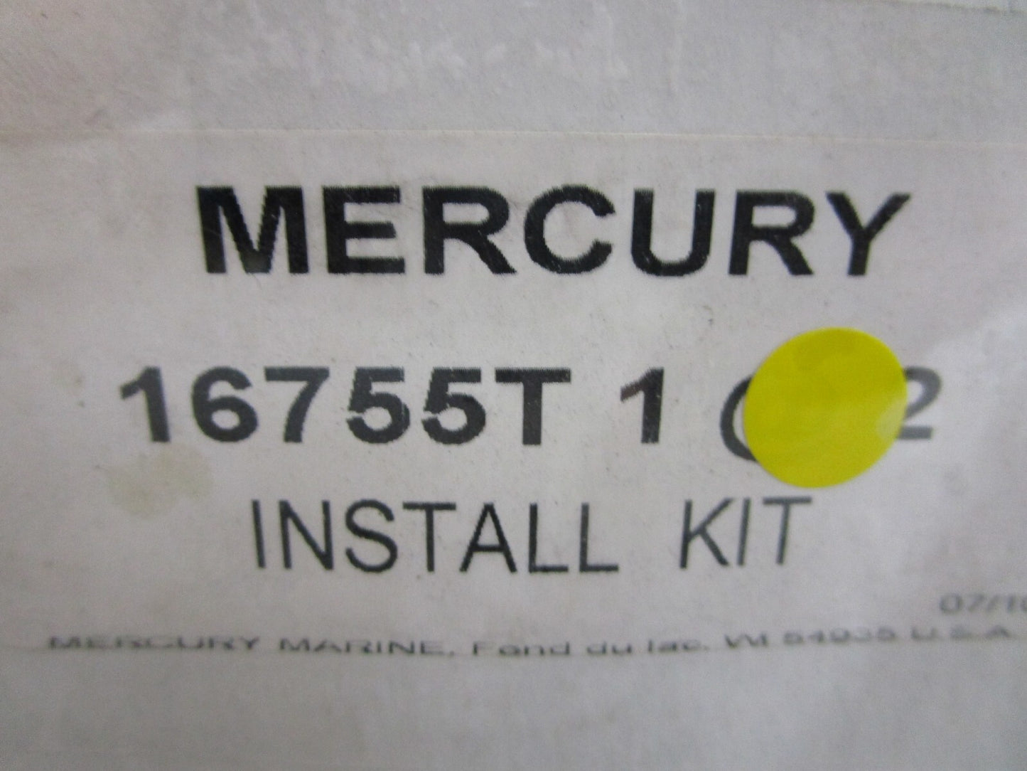 *NEW OEM* 0810 Mercury Quicksilver Install Kit 16755T1