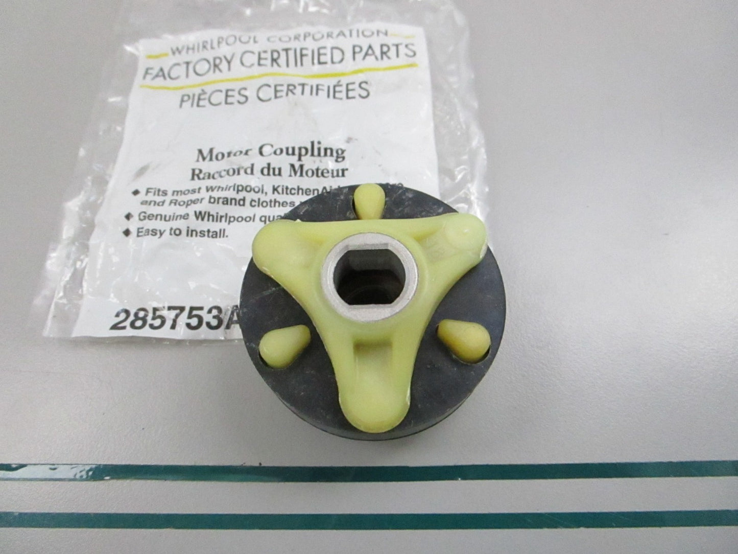 Whirlpool NEW OEM Direct Drive Washer Motor Coupling 285753A Kenmore NOS 0810