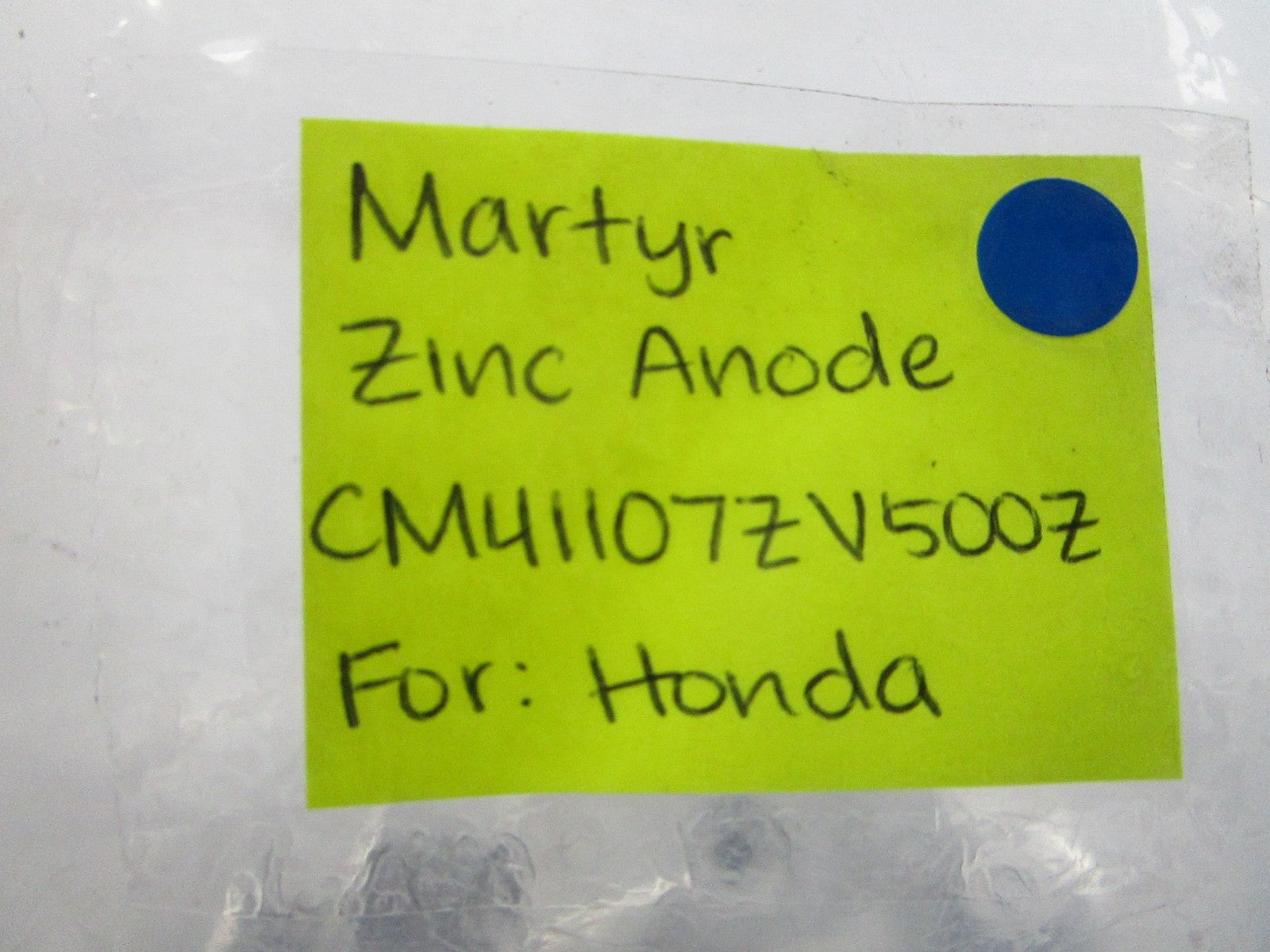 NEW CM41107ZV500Z For: Honda Martyr Zinc Anode 0810
