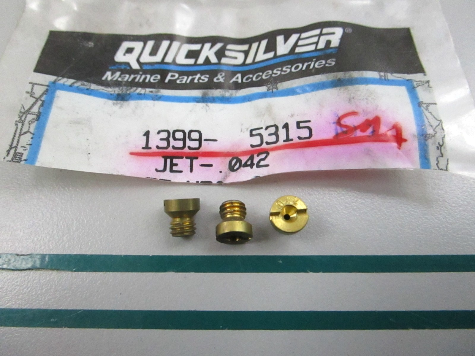 NEW OEM (LOT OF 3) 1399-5315 Mercury Quicksilver .042 Main Jet 0810