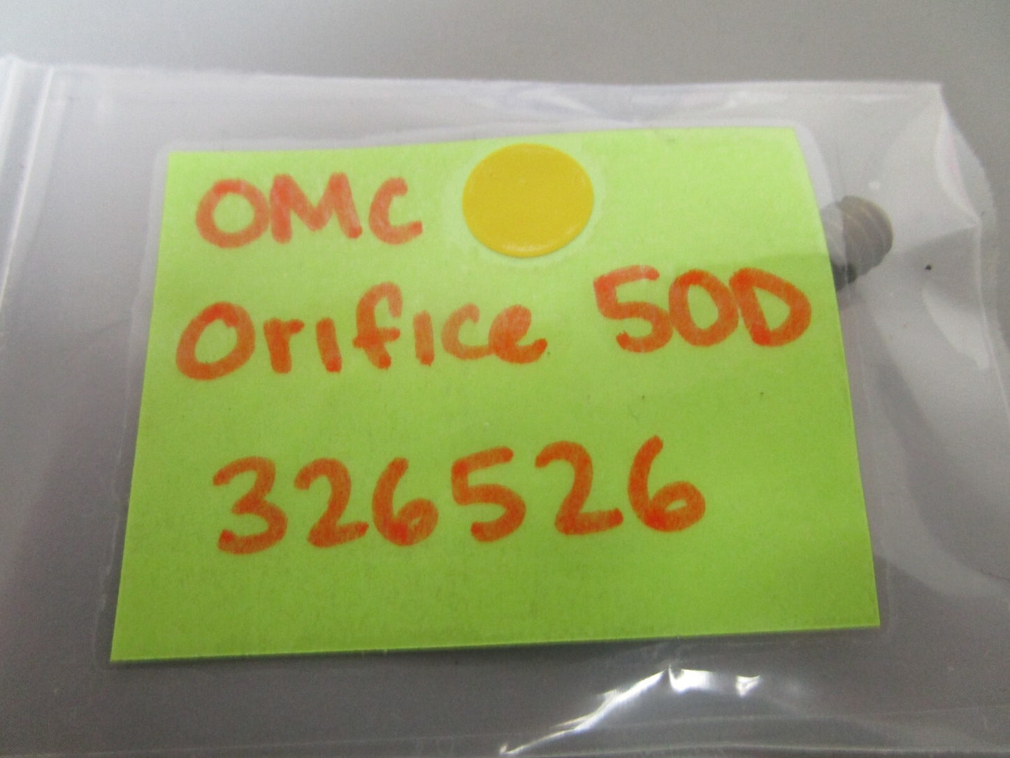 *NEW OEM* 0720 OMC Johnson Evinrude Orifice 50D 326526 0326526