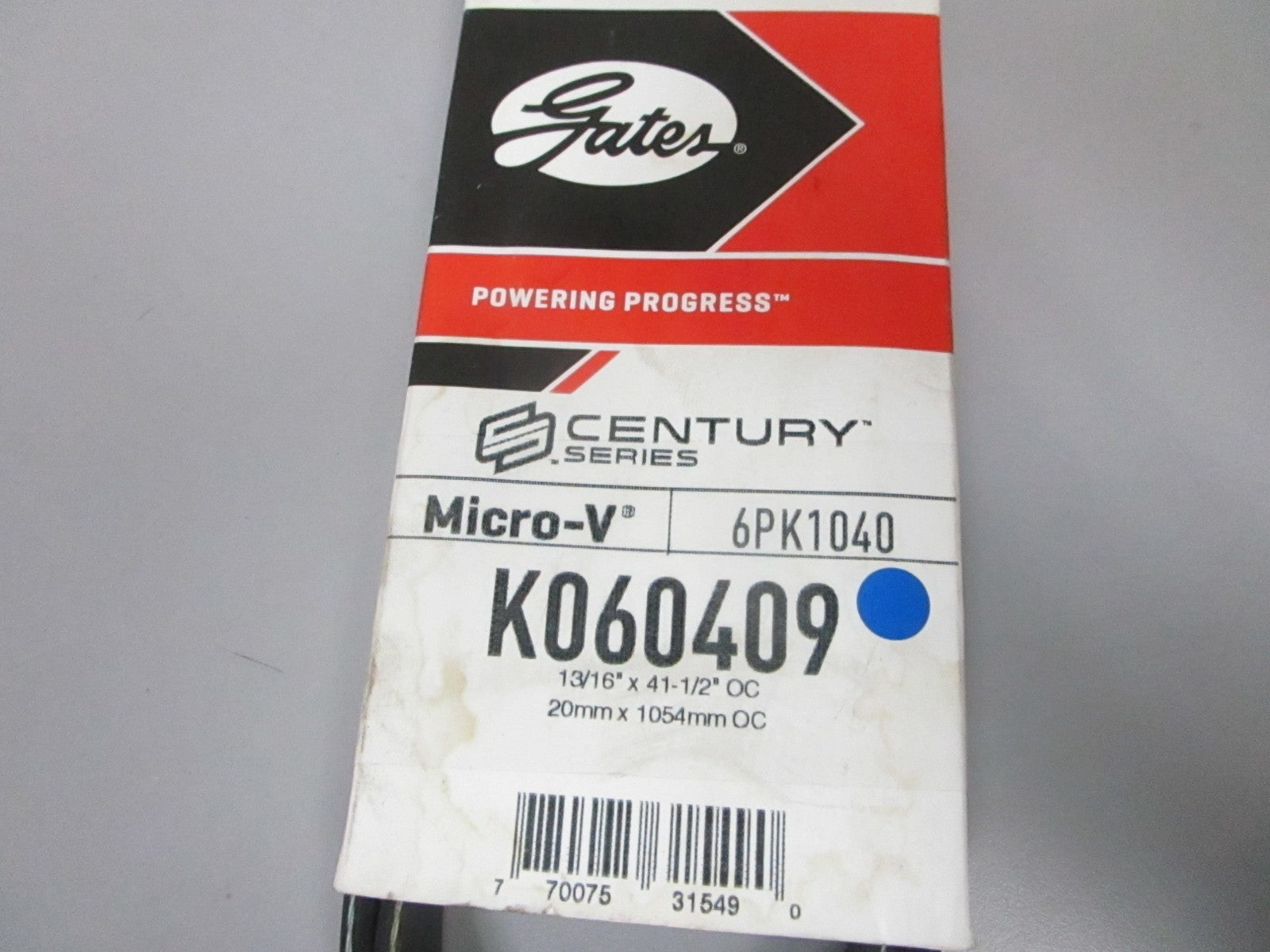 NEW K060409 Gates Micro-V 13/16" x 41 ½" Serpentine Belt 0720