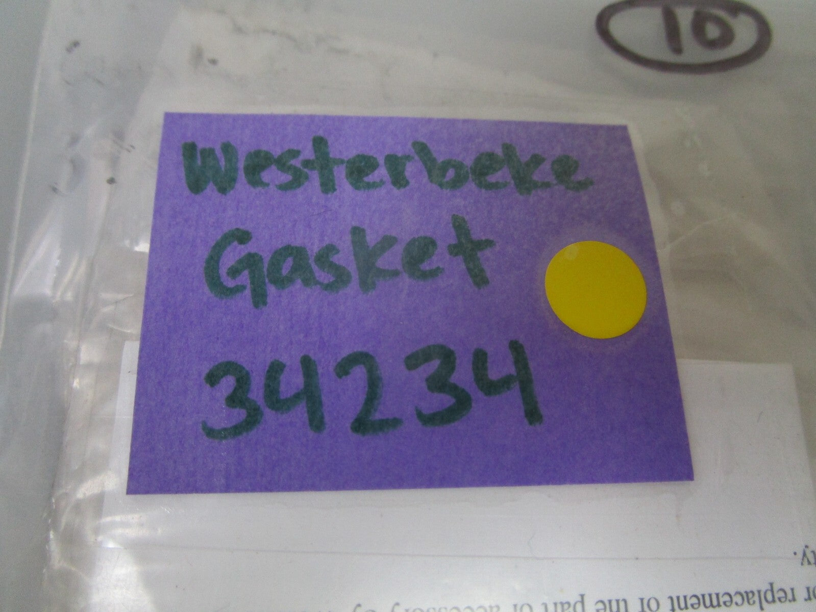*NEW* 0810 Westerbeke Gasket 34234