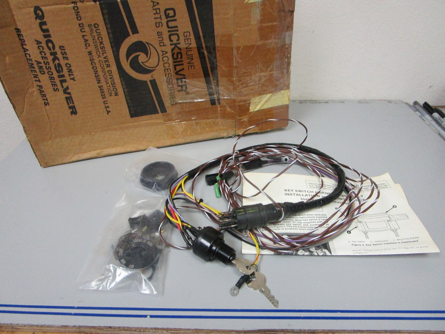 *NEW OEM* 0720 Mercury Quicksilver Ignition Key & Harness Assembly 90315A2