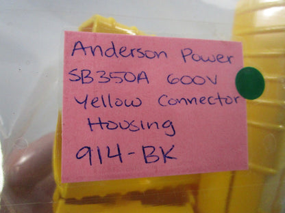 NEW OEM 914-BK Anderson Power SB 350A 600V Yellow Connector Housing 0810