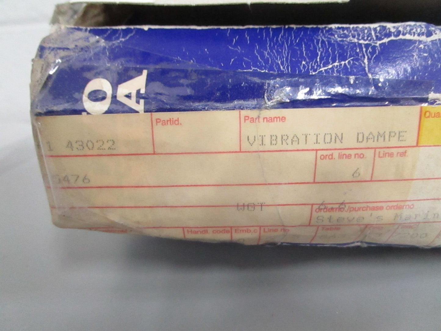 NEW OEM 855476 Volvo Penta Vibration Damper 0820