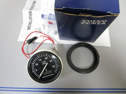 NEW OEM 873998 Volvo Penta 30 3000 RPM Tachometer Gauge Instrument 0720