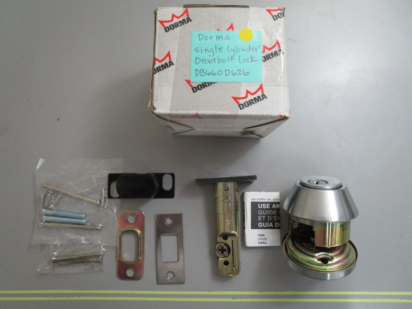 *NEW* 0770 Dorma Single Cylinder Deadbolt Lock DB660D626