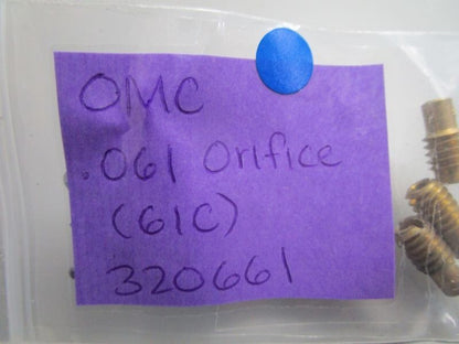 *NEW OEM* 0770 OMC Johnson Evinrude .061 Orifice (61c) 320661 0320661