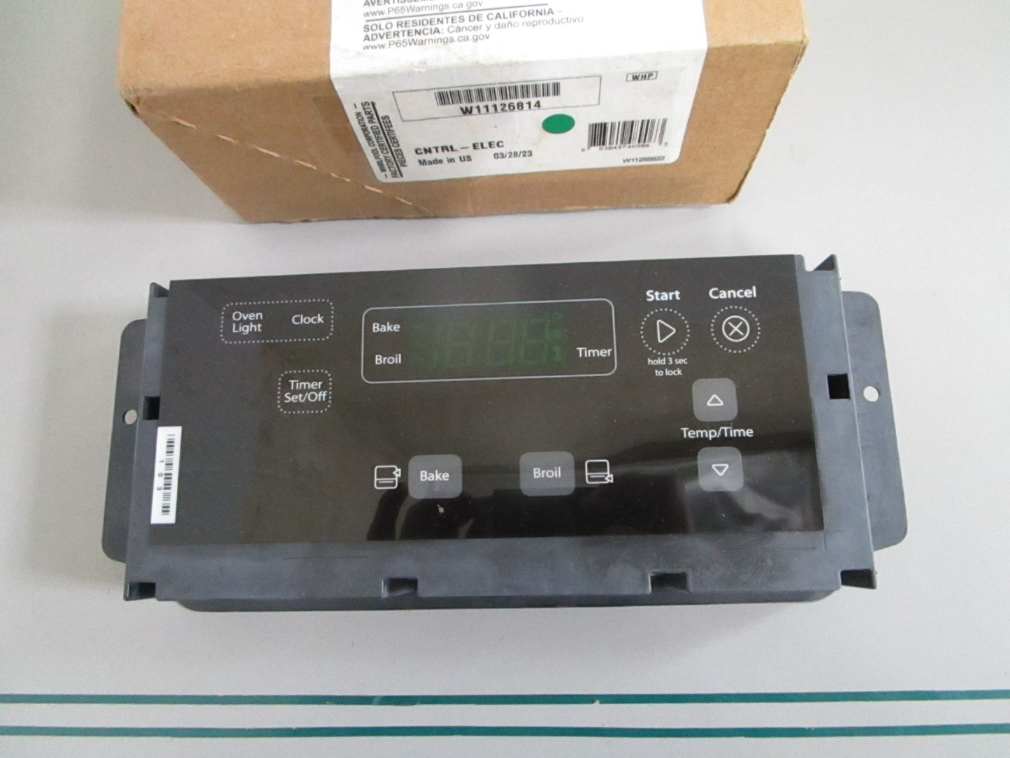 Whirlpool NEW OEM Gas Range Control Board W11126814 NOS Black Factory Part 0820