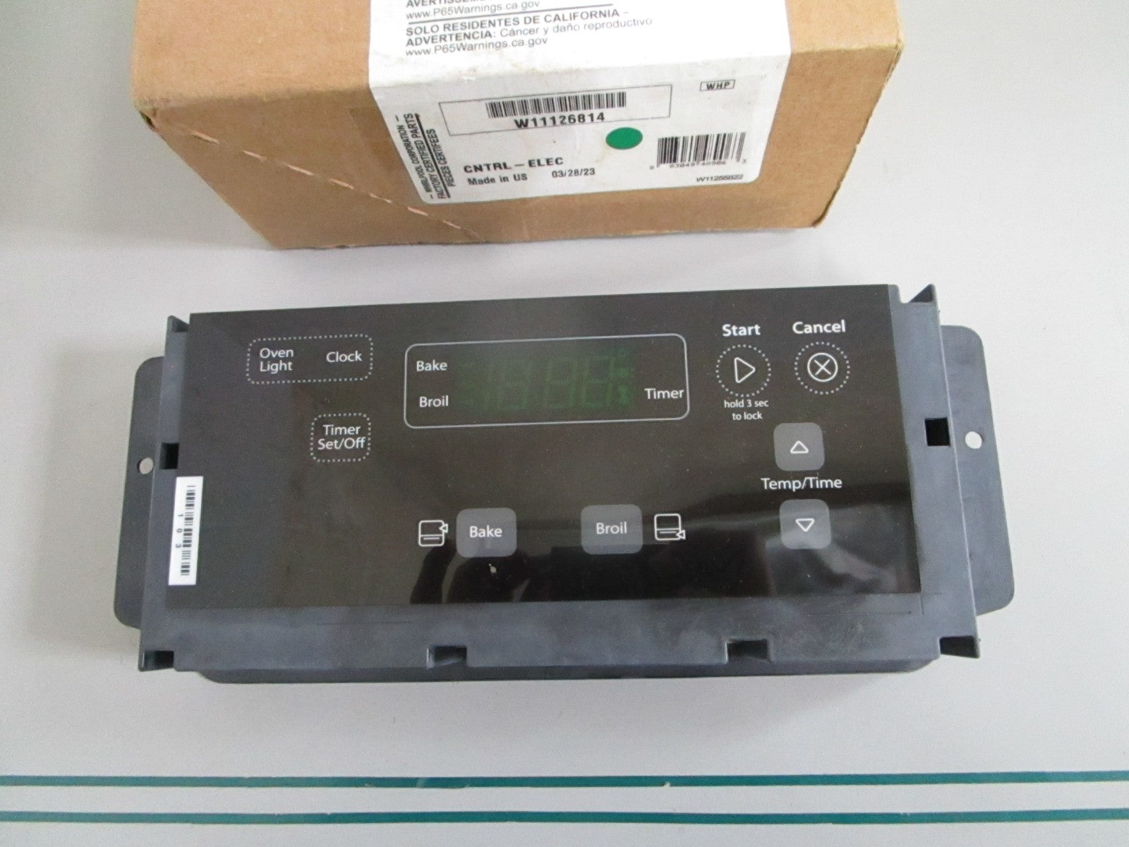 Whirlpool NEW OEM Gas Range Control Board W11126814 NOS Black Factory Part 0820