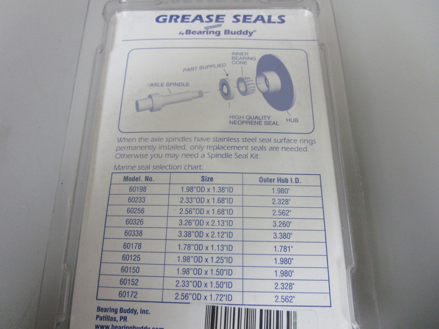 *NEW OEM* 0720 Bearing Buddy Grease Seal Set 60256