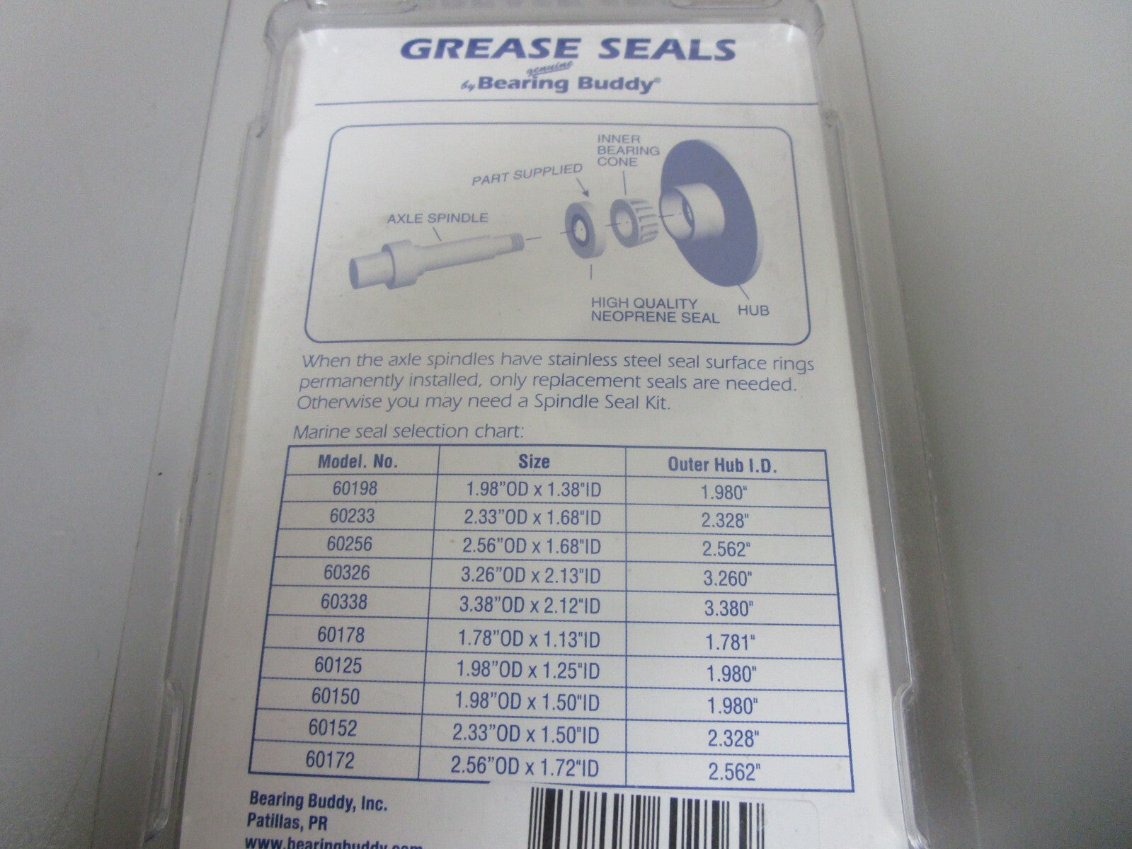 *NEW OEM* 0720 Bearing Buddy Grease Seal Set 60256