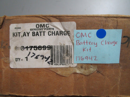 *NEW OEM* 0820 OMC Johnson Evinrude Battery Charge Kit 176942 0176942
