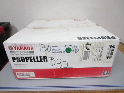 *NEW OEM* 0720 Yamaha RH 3 Blade Stainless Steel 14½ x 25 Propeller 66K-45972-B0