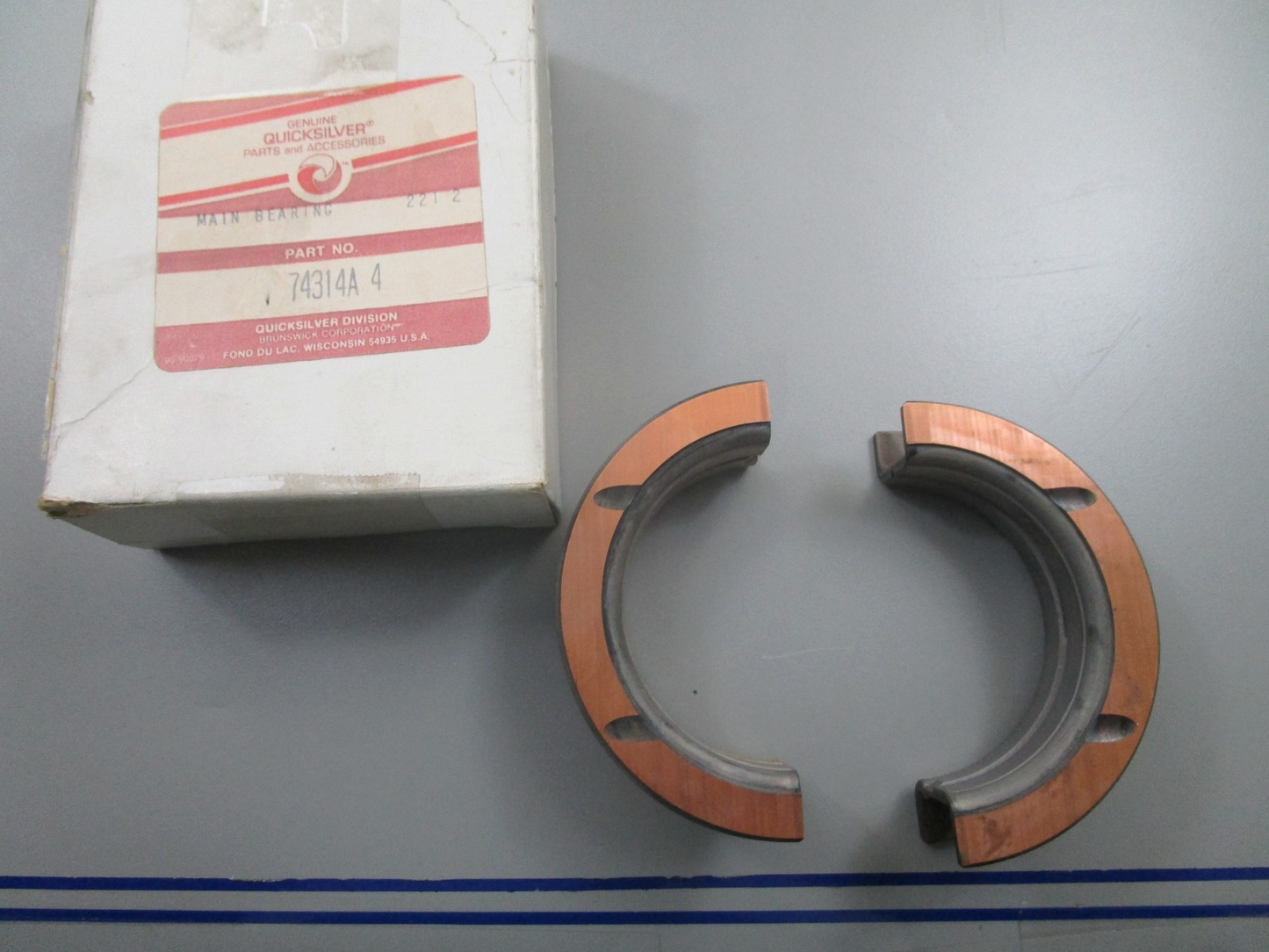 *NEW OEM* 0810 Mercury Quicksilver Main Bearing 74314A 4