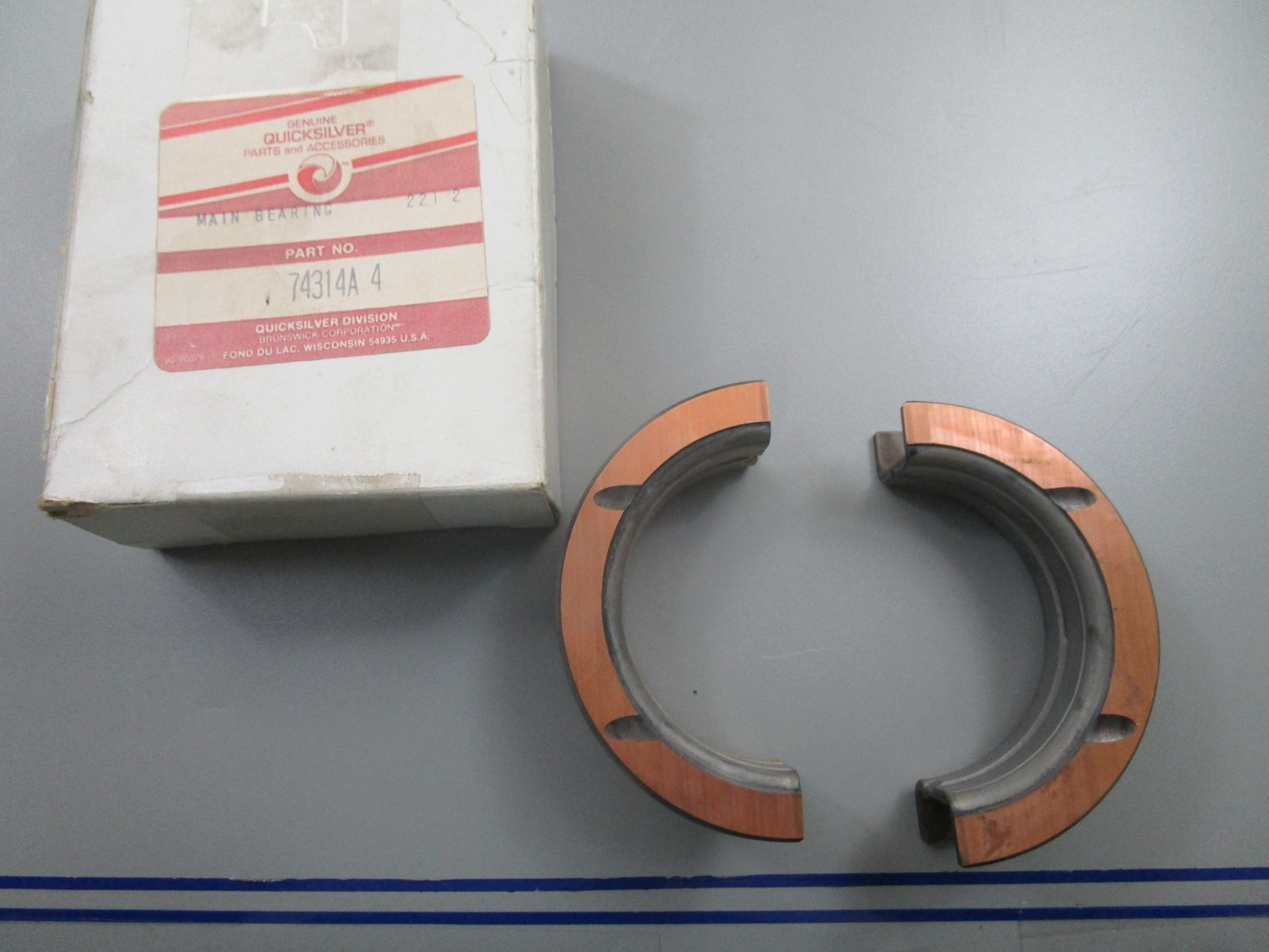 *NEW OEM* 0810 Mercury Quicksilver Main Bearing 74314A 4