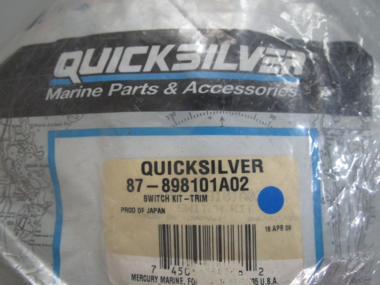 *NEW OEM* 0810 Mercury Quicksilver Trim Switch Kit 87-898101A02