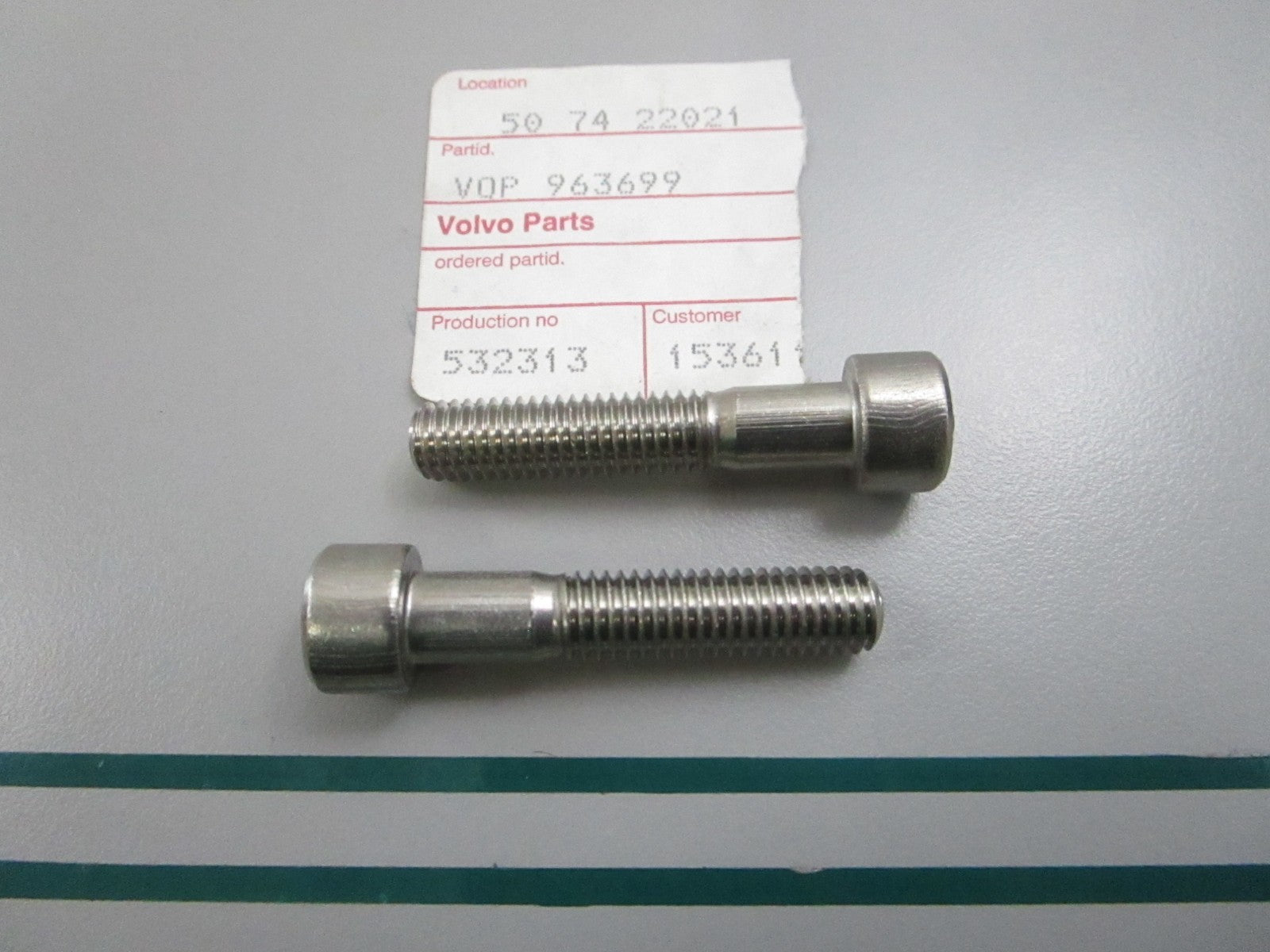 NEW OEM (LOT OF 2) 963699 Volvo Penta Screw 0810