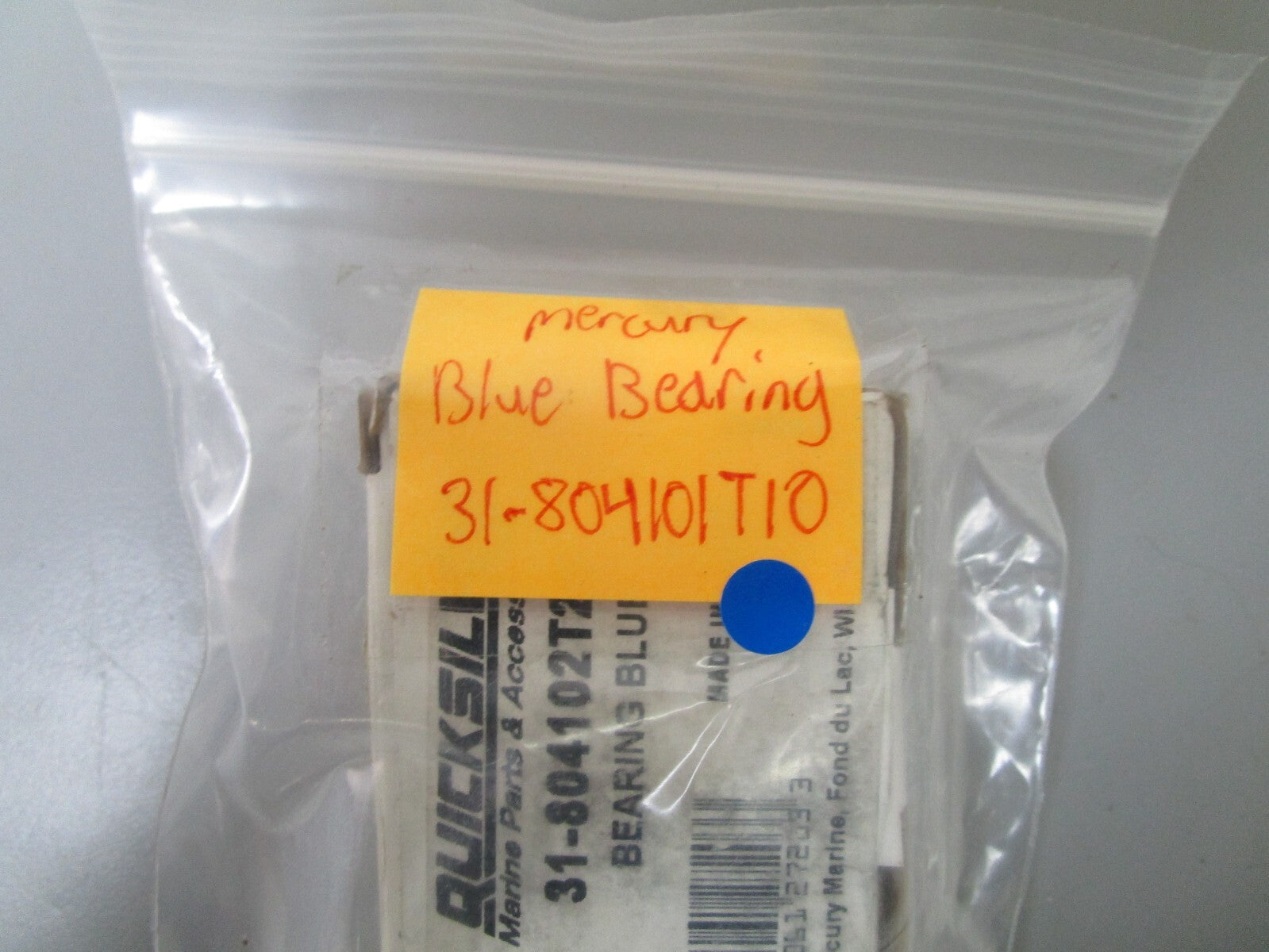 *NEW OEM* 0720 Mercury Quicksilver Blue Bearing 31-804101T10