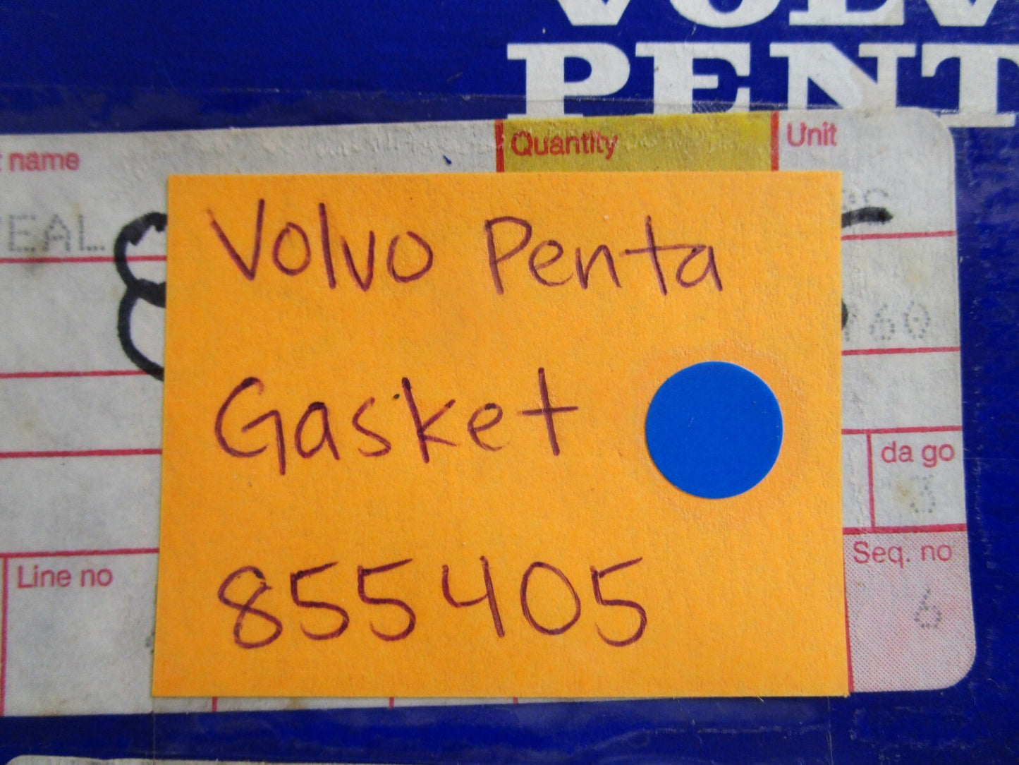 *NEW OEM* 0810 Volvo Penta Gasket 855405