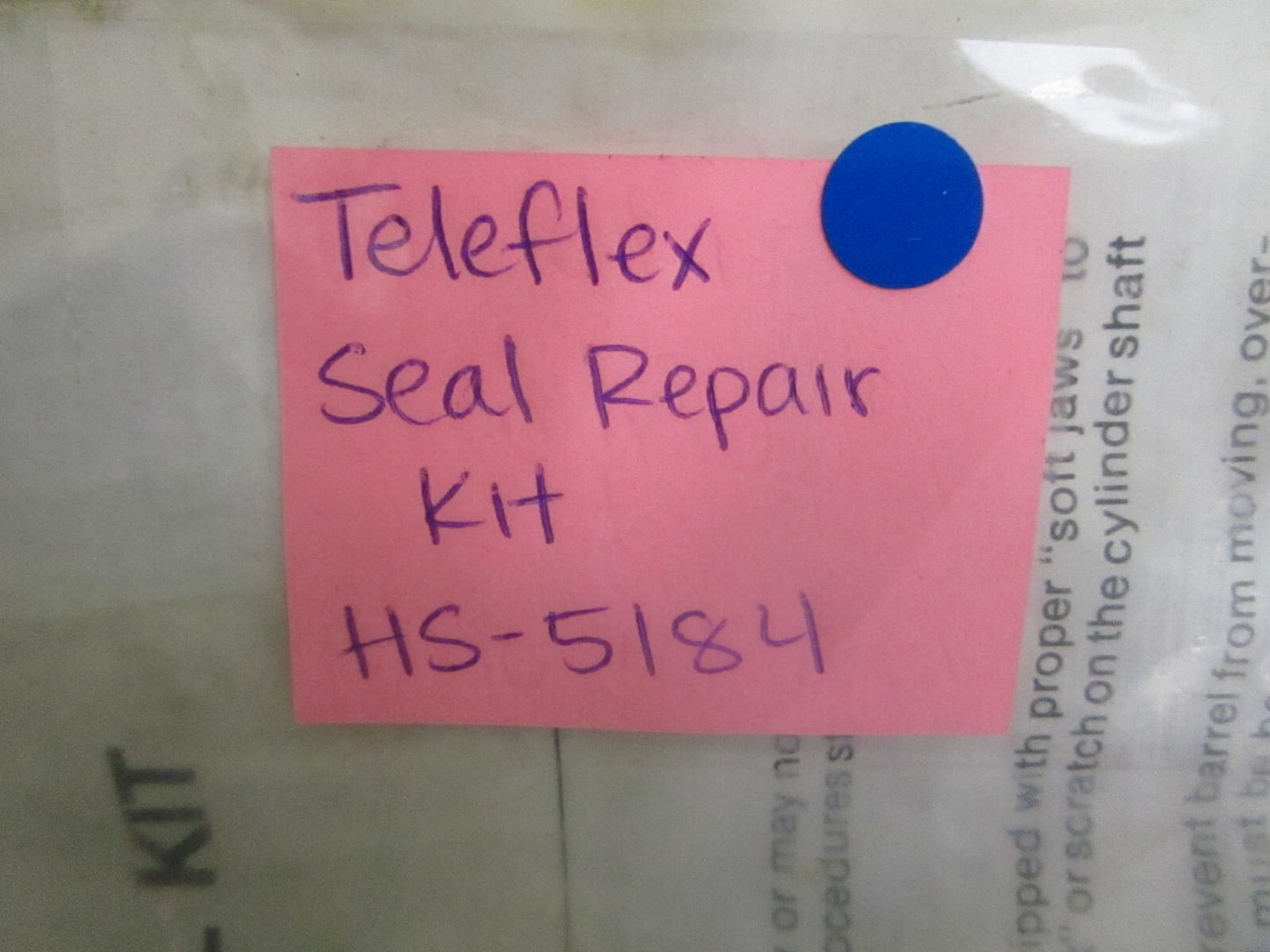 *NEW* 0820 Teleflex Seal Repair Kit HS-5184