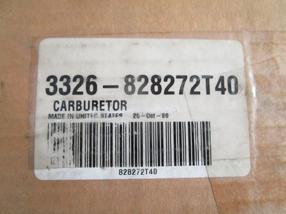 NEW OEM 3326-828272T40 Mercury Quicksilver 135-200HP Carburetor 0820