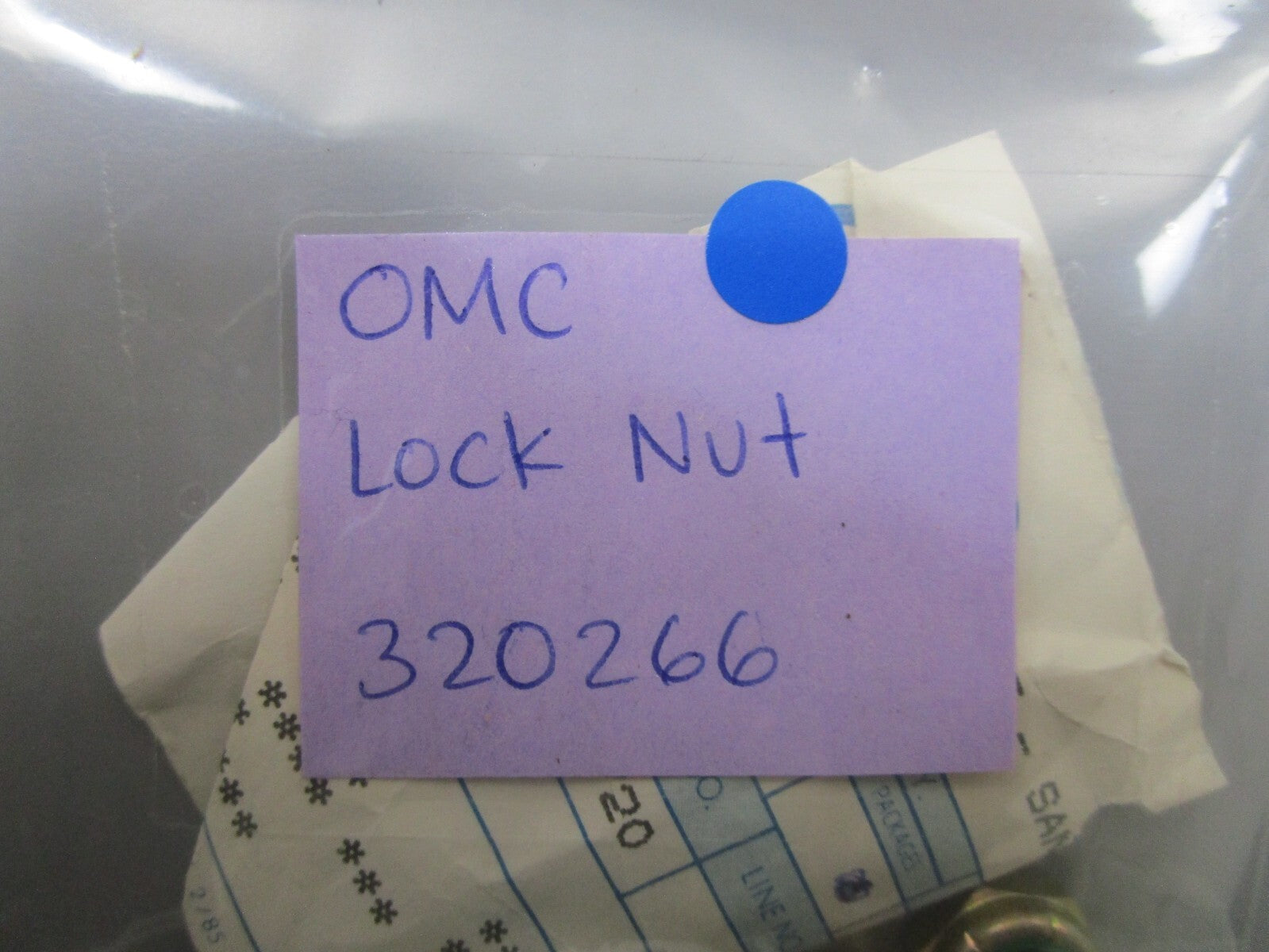 *NEW OEM* (LOT OF 5) 0810 OMC Johnson Evinrude Lock Nut 320266 0320266