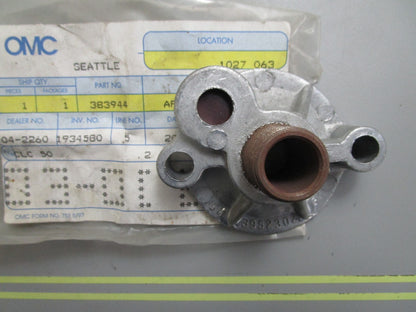 *NEW OEM* 0820 OMC Johnson Evinrude Adapter & Valve Assy 383944 0383944