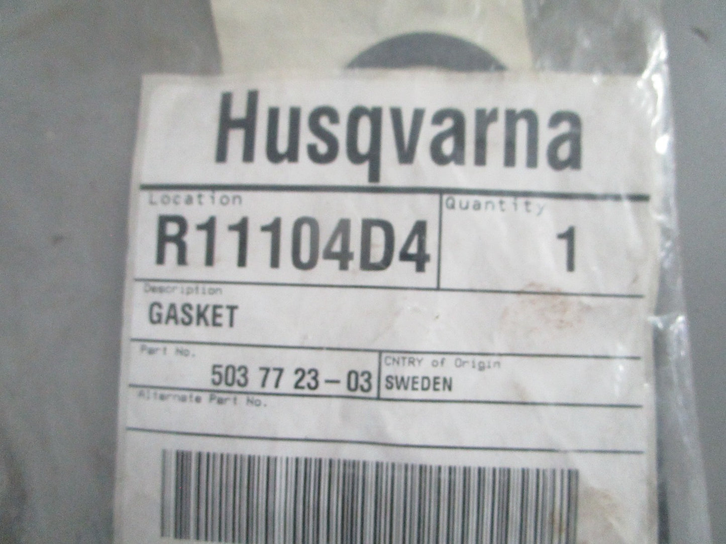 NEW OEM 503772303 503 77 23-03 Husqvarna Gasket 0820