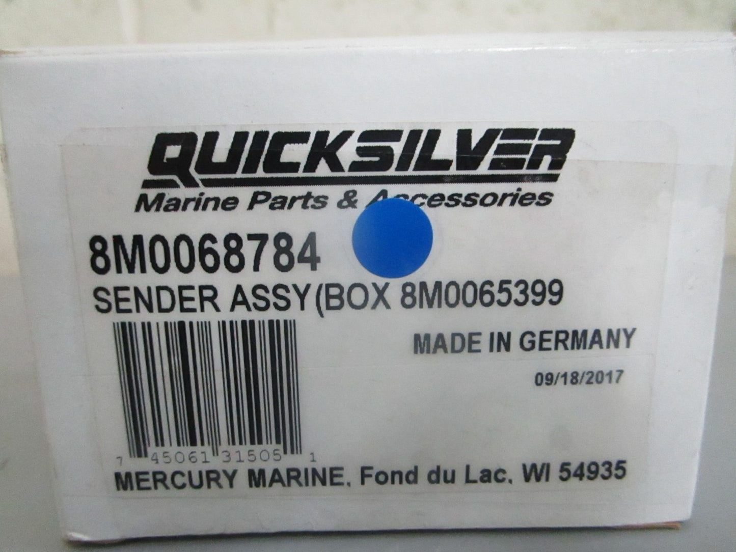 *NEW OEM* 0820 Mercury Quicksilver Sender Assy 8M0068784