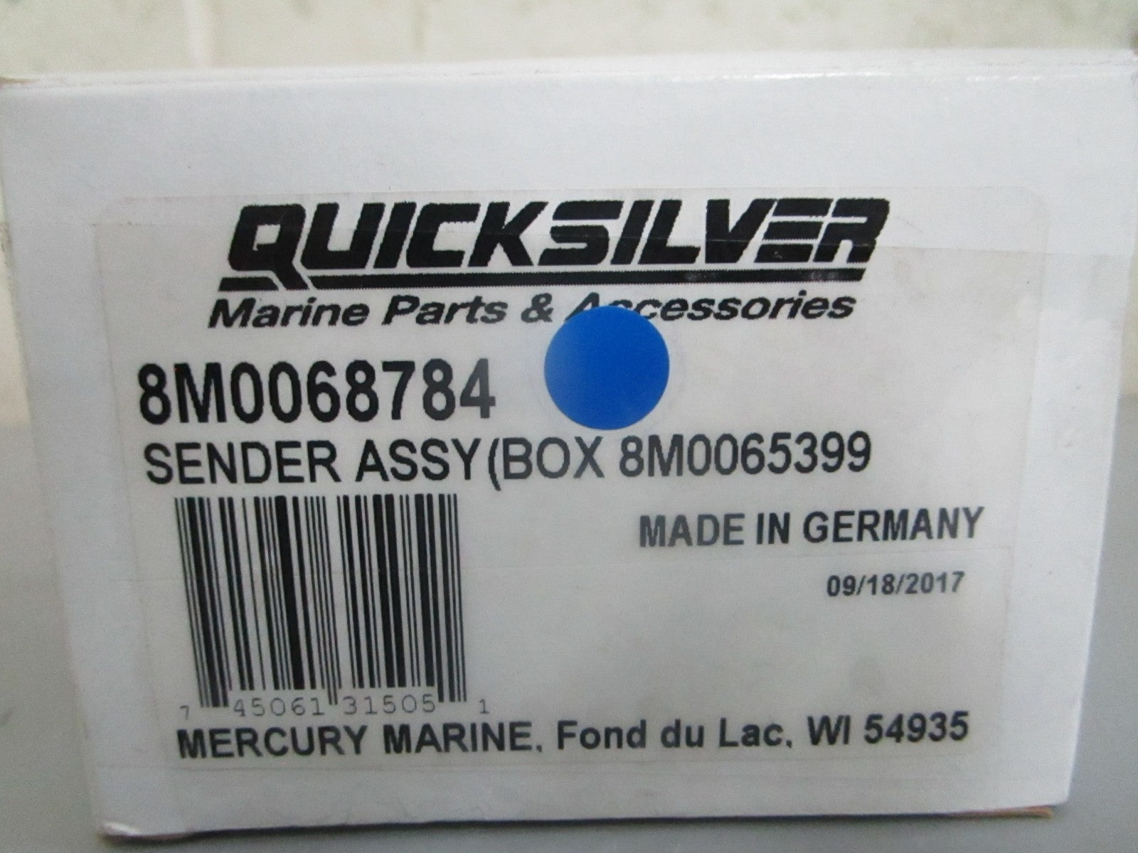 *NEW OEM* 0820 Mercury Quicksilver Sender Assy 8M0068784