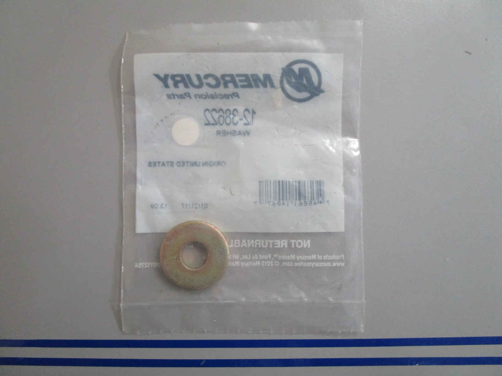 *NEW OEM* 0720 Mercury Quicksilver Washer 12-38622